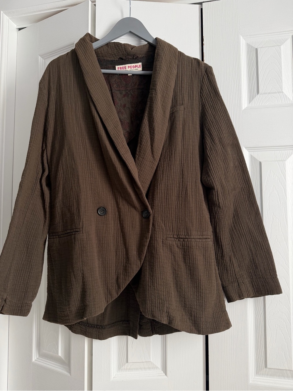 Free People Rowan Blazer Olive XS